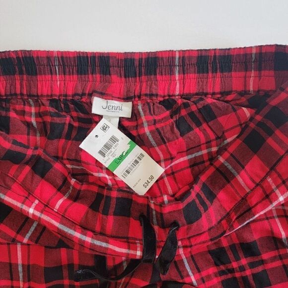 JENNI Lurex & Plaid Pajamas Pants L - Picture 5 of 5